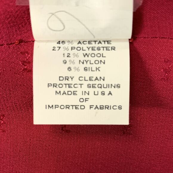 MARC JACOBS Size 6 Raspberry & Silver Floral Blazer - Picture 6 of 6